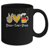 Cute Oktoberfest Costume Peace Love Prost Prost Oktoberfest Mug | siriusteestore