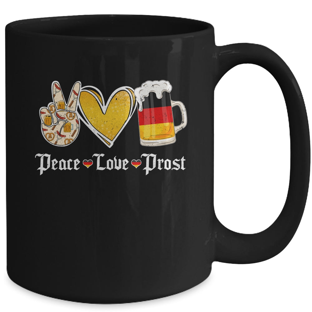 Cute Oktoberfest Costume Peace Love Prost Prost Oktoberfest Mug | siriusteestore