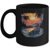 Cute Otter Discover The Spirit Animal River Otter Sunset Mug | siriusteestore