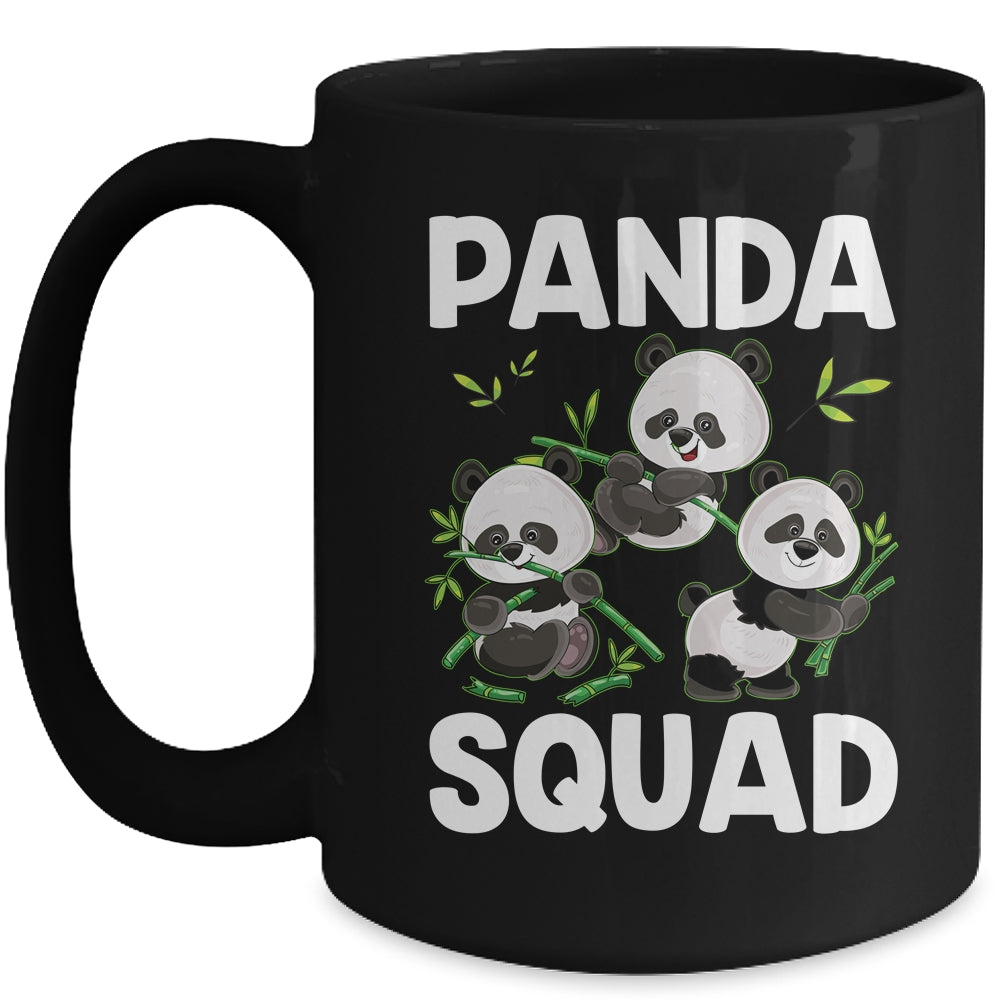 Cute Panda Family Graphic Panda Squad For Boy Girl Mug | siriusteestore
