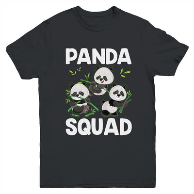 Cute Panda Family Graphic Panda Squad For Boy Girl Youth Shirt | siriusteestore