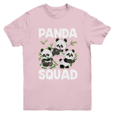 Cute Panda Family Graphic Panda Squad For Boy Girl Youth Shirt | siriusteestore