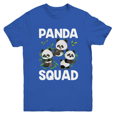Cute Panda Family Graphic Panda Squad For Boy Girl Youth Shirt | siriusteestore