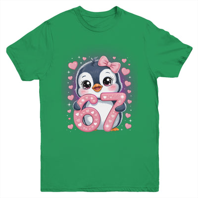 Cute Penguin 67 Six Seven Valentine Heart Lovers 6 7 Meme Youth Shirt | siriusteestore