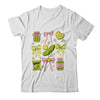 Cute Pickle Bow Funny Snack Pickle Lover Pink Coquette Shirt & Tank Top | siriusteestore