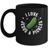 Cute Pickle Design For Men Women Kids Jesus Pickle Lovers Mug | siriusteestore
