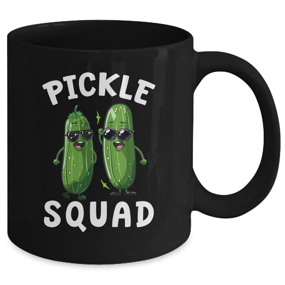 Cute Pickle Squad Design For Men Women Kids Cucumber Pickle Mug | siriusteestore