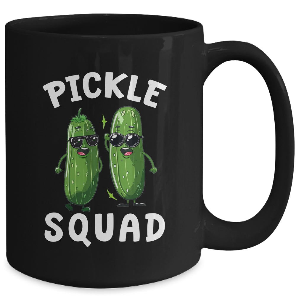 Cute Pickle Squad Design For Men Women Kids Cucumber Pickle Mug | siriusteestore