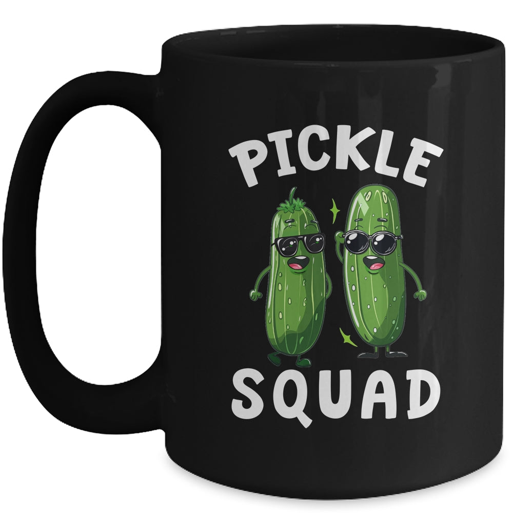 Cute Pickle Squad Design For Men Women Kids Cucumber Pickle Mug | siriusteestore