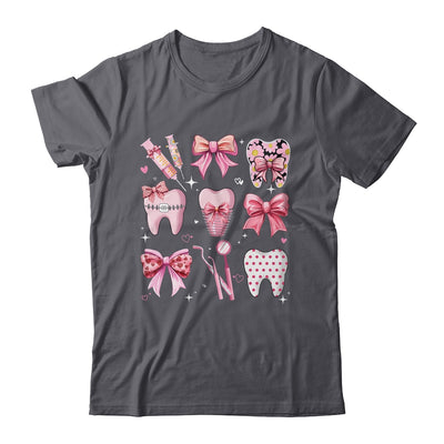 Cute Pink Coquette Bow Teeth Dentist Squad Dental Assistant Shirt & Hoodie | siriusteestore