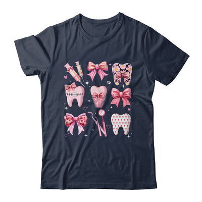 Cute Pink Coquette Bow Teeth Dentist Squad Dental Assistant Shirt & Hoodie | siriusteestore