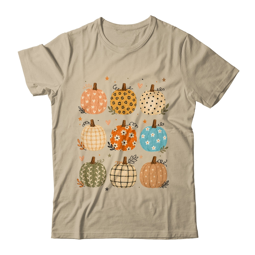 Cute Pumpkin Preppy Boho Fall Autumn Thanksgiving Coquette Shirt & Sweatshirt | siriusteestore
