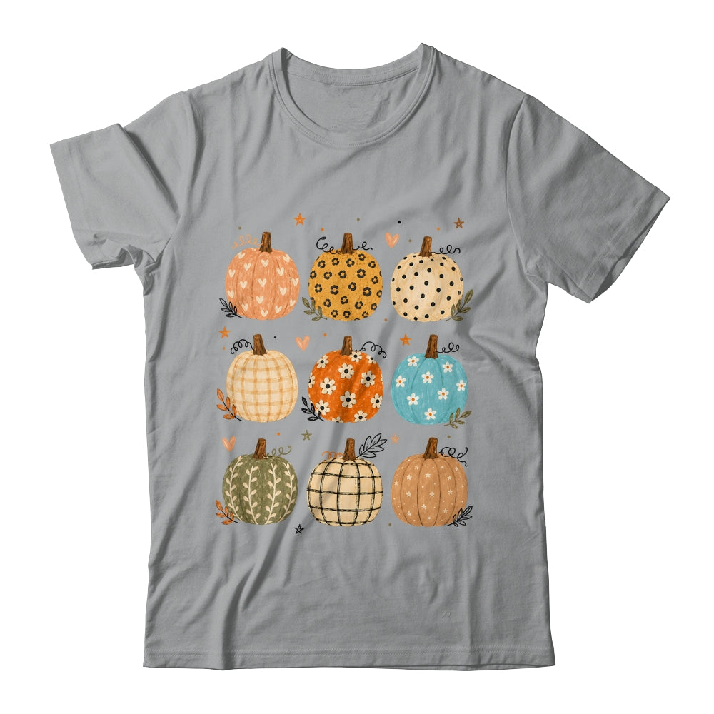 Cute Pumpkin Preppy Boho Fall Autumn Thanksgiving Coquette Shirt & Sweatshirt | siriusteestore