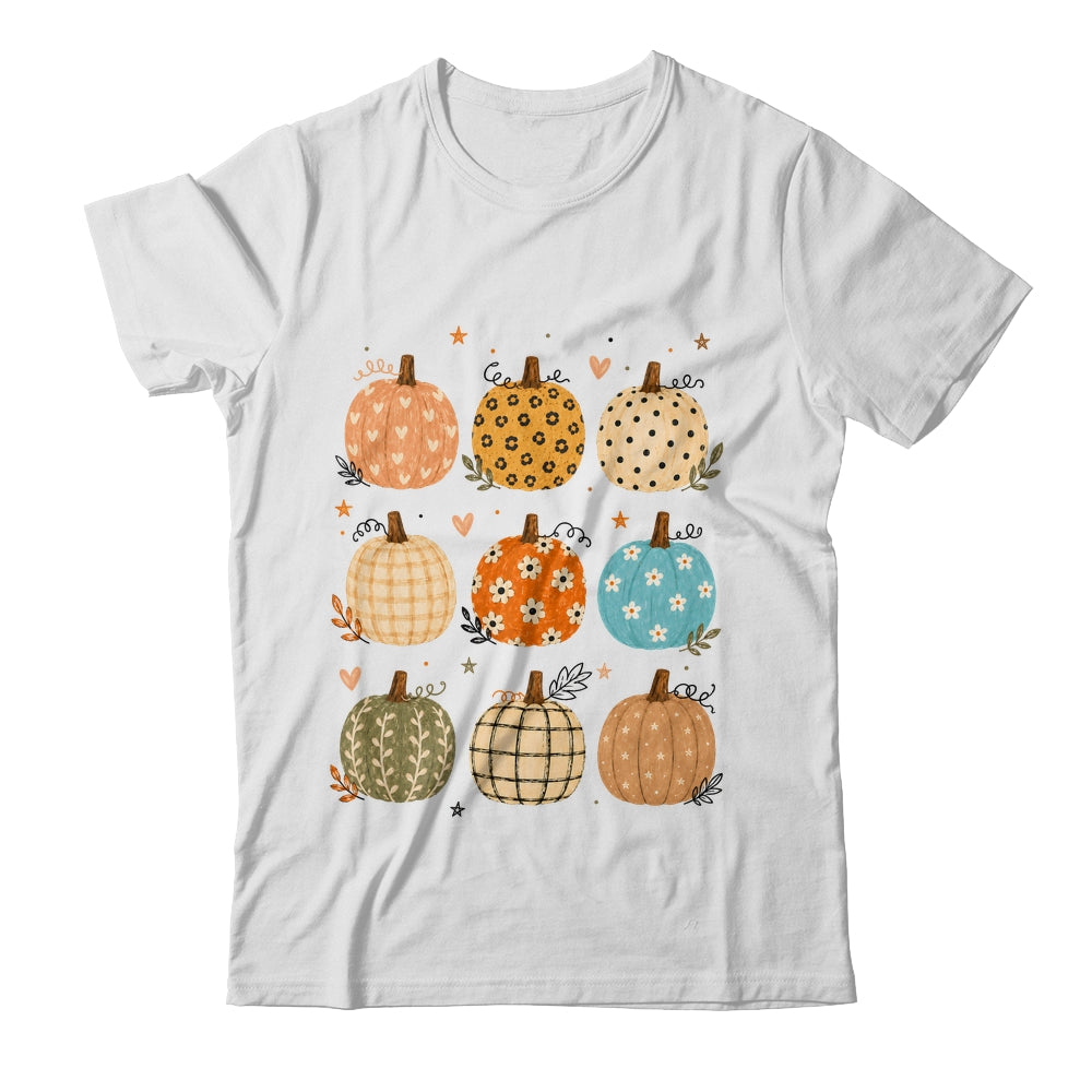 Cute Pumpkin Preppy Boho Fall Autumn Thanksgiving Coquette Shirt & Sweatshirt | siriusteestore