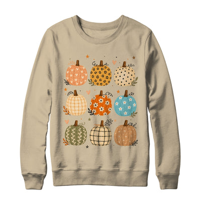 Cute Pumpkin Preppy Boho Fall Autumn Thanksgiving Coquette Shirt & Sweatshirt | siriusteestore
