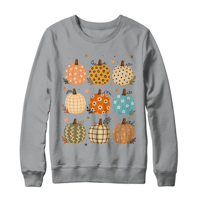 Cute Pumpkin Preppy Boho Fall Autumn Thanksgiving Coquette Shirt & Sweatshirt | siriusteestore