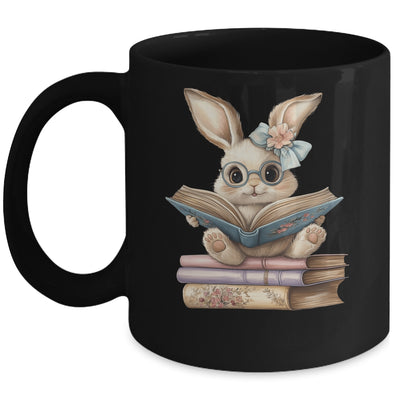 Cute Reading Bunny Easter Books Reader Teacher Girls Women Mug | siriusteestore