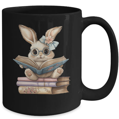 Cute Reading Bunny Easter Books Reader Teacher Girls Women Mug | siriusteestore