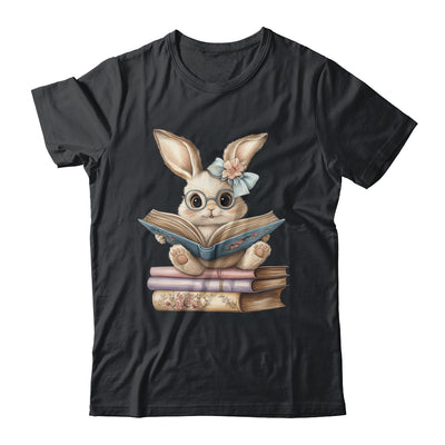 Cute Reading Bunny Easter Books Reader Teacher Girls Women Shirt & Hoodie | siriusteestore