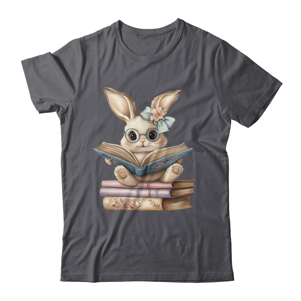 Cute Reading Bunny Easter Books Reader Teacher Girls Women Shirt & Hoodie | siriusteestore