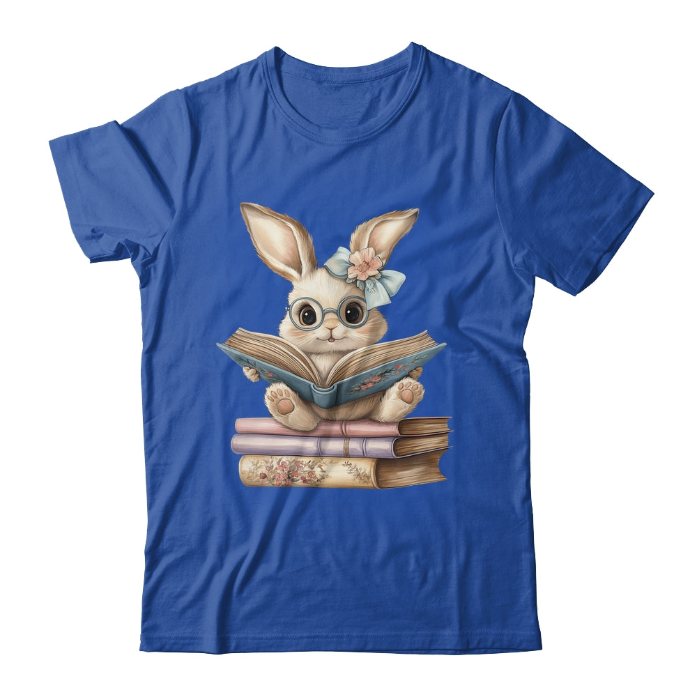 Cute Reading Bunny Easter Books Reader Teacher Girls Women Shirt & Hoodie | siriusteestore