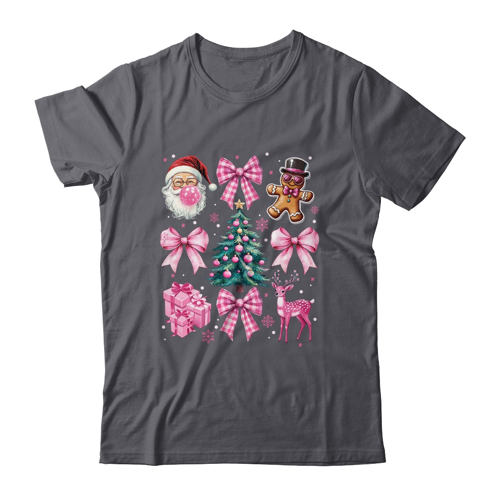 Cute Retro Coquette Bow Pink Christmas Tree Women Kids Girls Shirt & Sweatshirt | siriusteestore