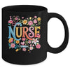 Cute Retro Groovy Nurse Flower Nursing Women Mug | siriusteestore