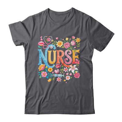 Cute Retro Groovy Nurse Flower Nursing Women Shirt & Tank Top | siriusteestore