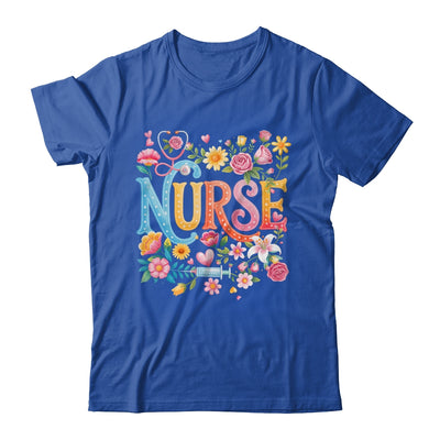 Cute Retro Groovy Nurse Flower Nursing Women Shirt & Tank Top | siriusteestore