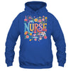 Cute Retro Groovy Nurse Flower Nursing Women Shirt & Tank Top | siriusteestore