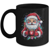 Cute Santa Claus Christmas Vibes Santa Hot Cocoa Girls Women Mug | siriusteestore