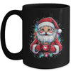 Cute Santa Claus Christmas Vibes Santa Hot Cocoa Girls Women Mug | siriusteestore