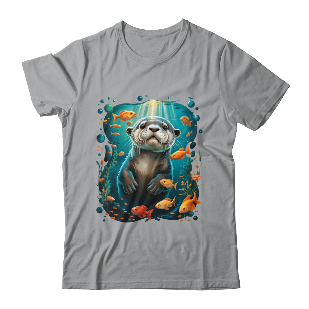 Cute Sea Otter Animal Nature Lovers Otter Graphic Men Women Shirt & Tank Top | siriusteestore