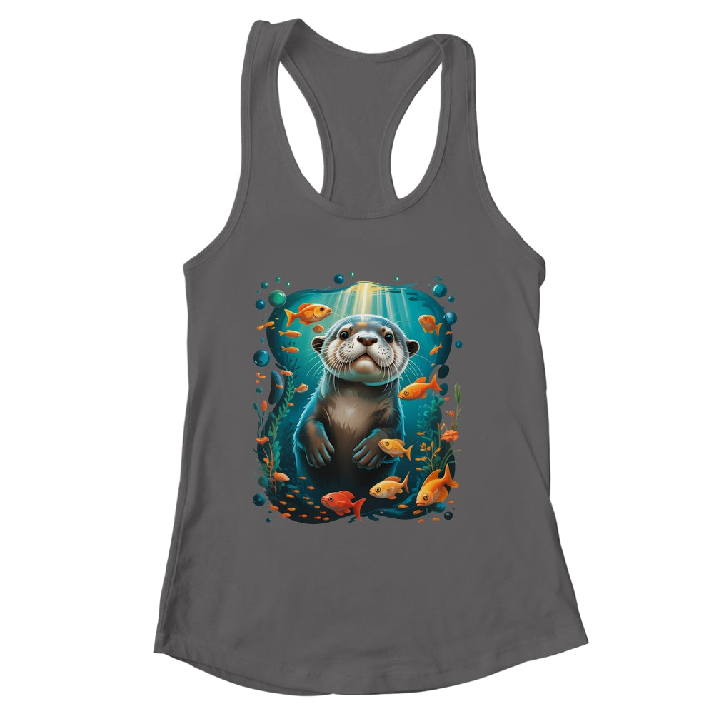 Cute Sea Otter Animal Nature Lovers Otter Graphic Men Women Shirt & Tank Top | siriusteestore