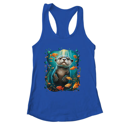 Cute Sea Otter Animal Nature Lovers Otter Graphic Men Women Shirt & Tank Top | siriusteestore
