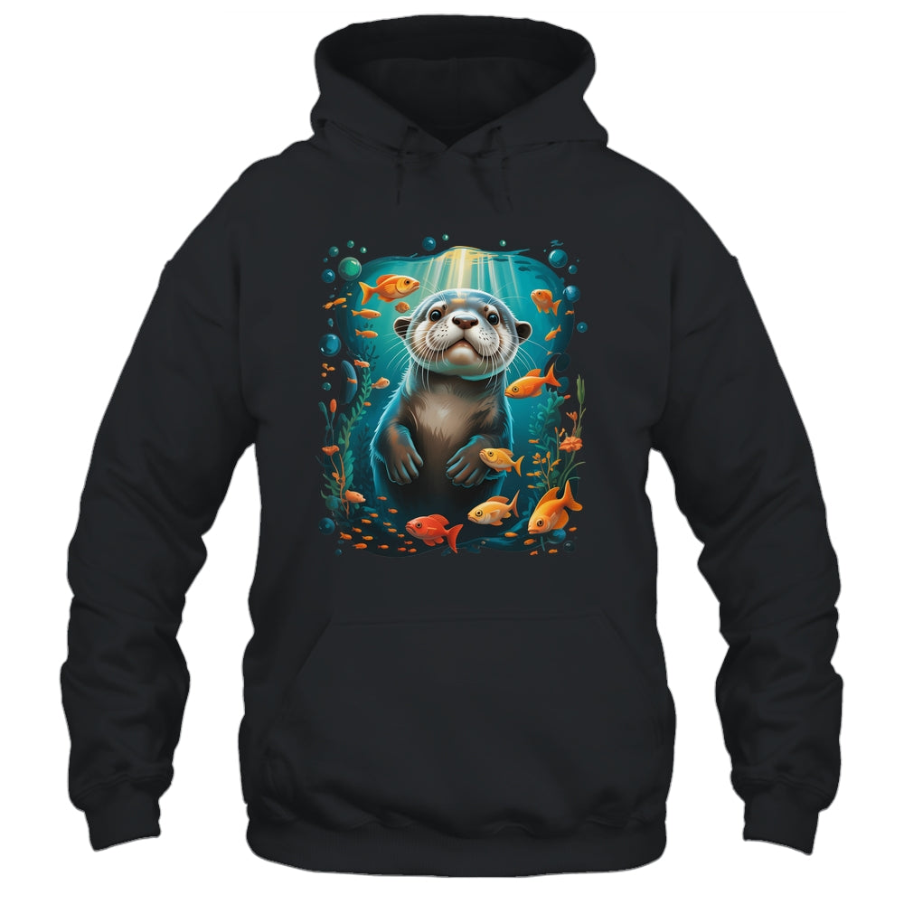 Cute Sea Otter Animal Nature Lovers Otter Graphic Men Women Shirt & Tank Top | siriusteestore