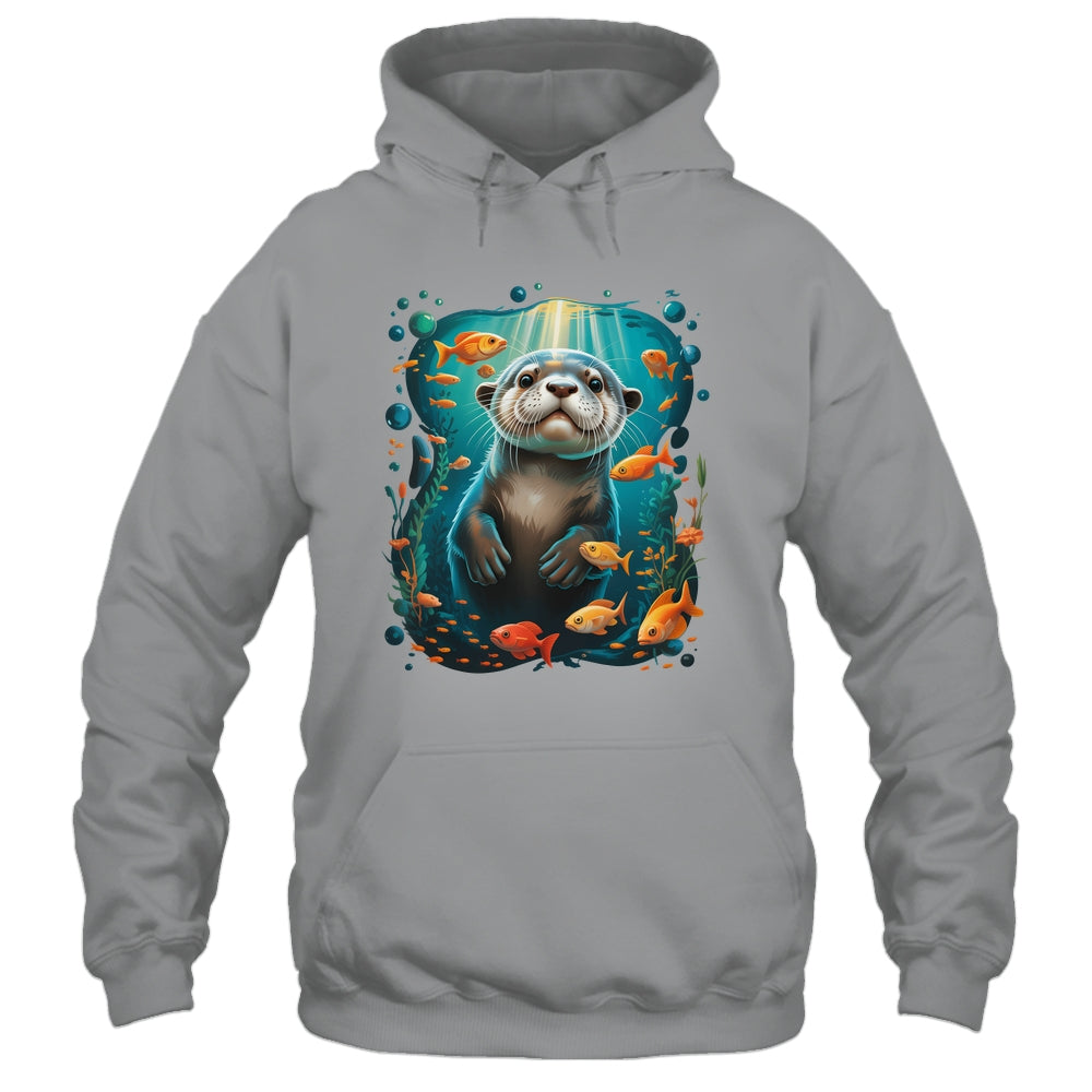 Cute Sea Otter Animal Nature Lovers Otter Graphic Men Women Shirt & Tank Top | siriusteestore