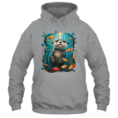 Cute Sea Otter Animal Nature Lovers Otter Graphic Men Women Shirt & Tank Top | siriusteestore