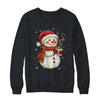 Cute Snowman Drink Coffee Winter Snowflake Snowman Christmas Shirt & Sweatshirt | siriusteestore