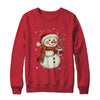 Cute Snowman Drink Coffee Winter Snowflake Snowman Christmas Shirt & Sweatshirt | siriusteestore