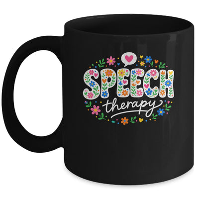 Cute Speech Therapy Speech Language Pathologist Slp Floral Mug | siriusteestore