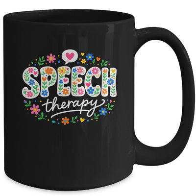 Cute Speech Therapy Speech Language Pathologist Slp Floral Mug | siriusteestore