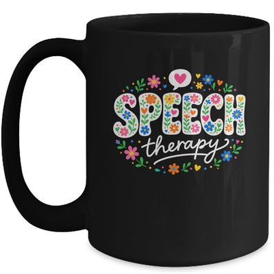 Cute Speech Therapy Speech Language Pathologist Slp Floral Mug | siriusteestore