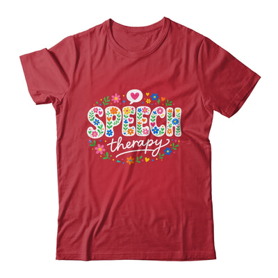 Cute Speech Therapy Speech Language Pathologist Slp Floral Shirt & Hoodie | siriusteestore