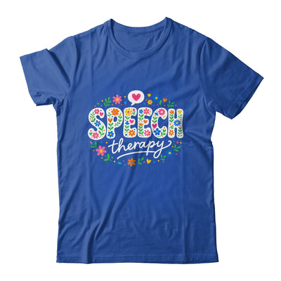 Cute Speech Therapy Speech Language Pathologist Slp Floral Shirt & Hoodie | siriusteestore