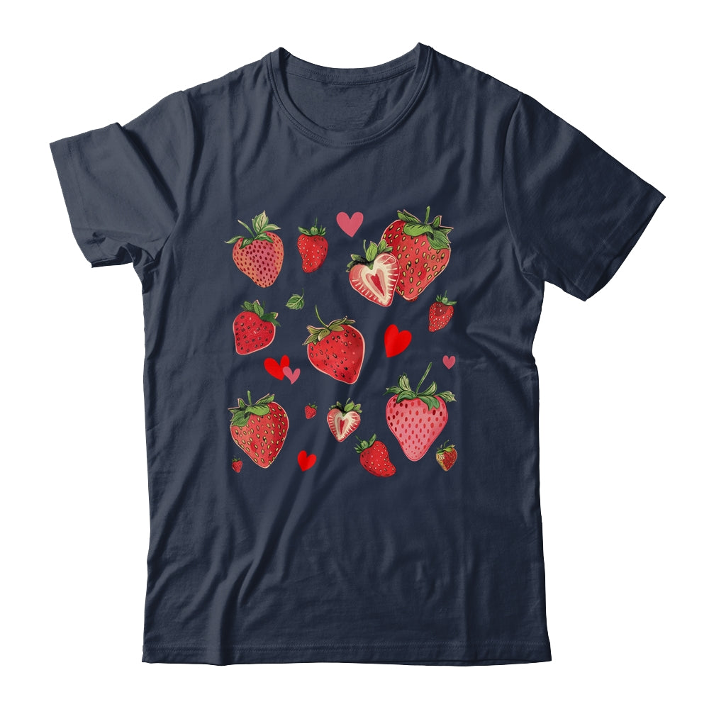 Cute Strawberry Fruitarian Berry Strawberries Fruit Lover Shirt & Tank Top | siriusteestore
