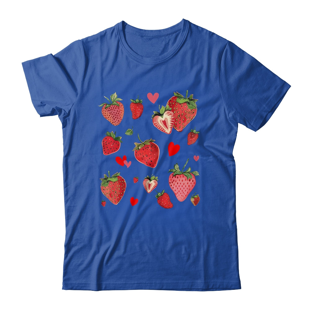 Cute Strawberry Fruitarian Berry Strawberries Fruit Lover Shirt & Tank Top | siriusteestore