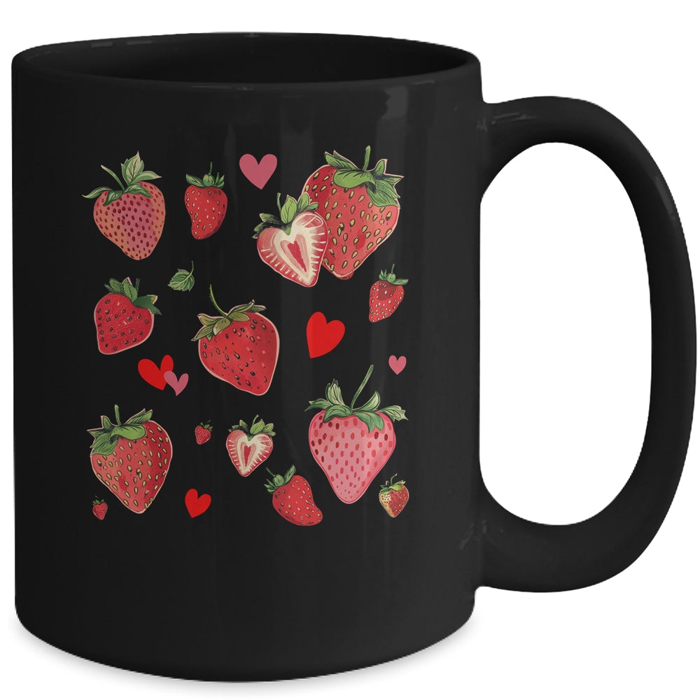 Cute Strawberry Fruitarian Berry Strawberries Fruit Lover Mug | siriusteestore