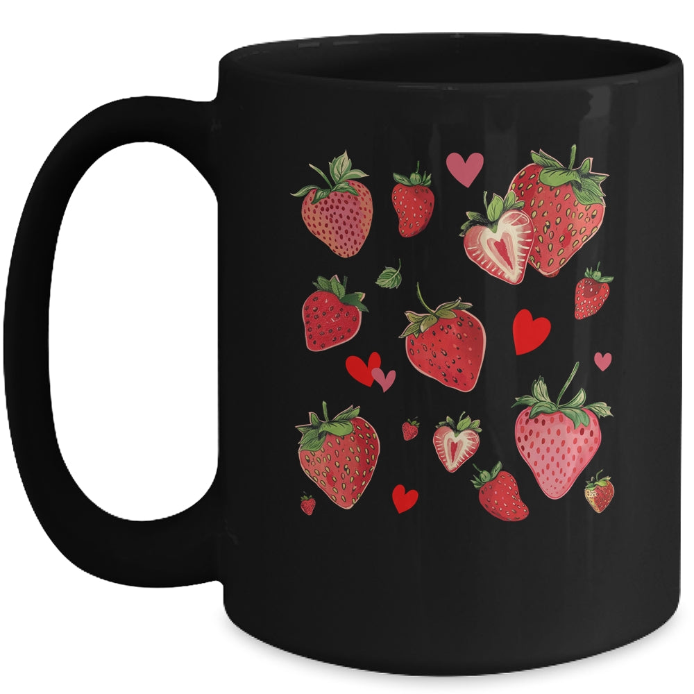 Cute Strawberry Fruitarian Berry Strawberries Fruit Lover Mug | siriusteestore