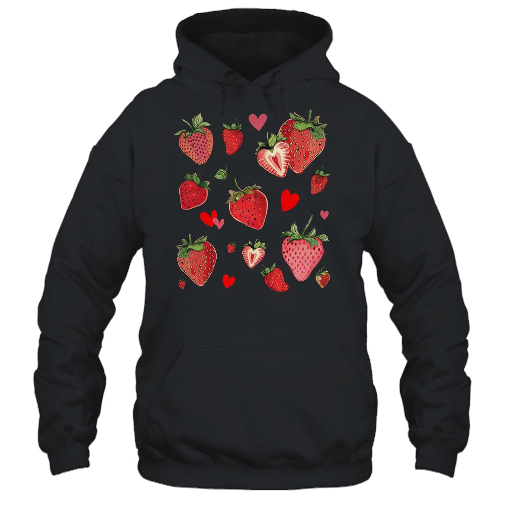 Cute Strawberry Fruitarian Berry Strawberries Fruit Lover Shirt & Tank Top | siriusteestore